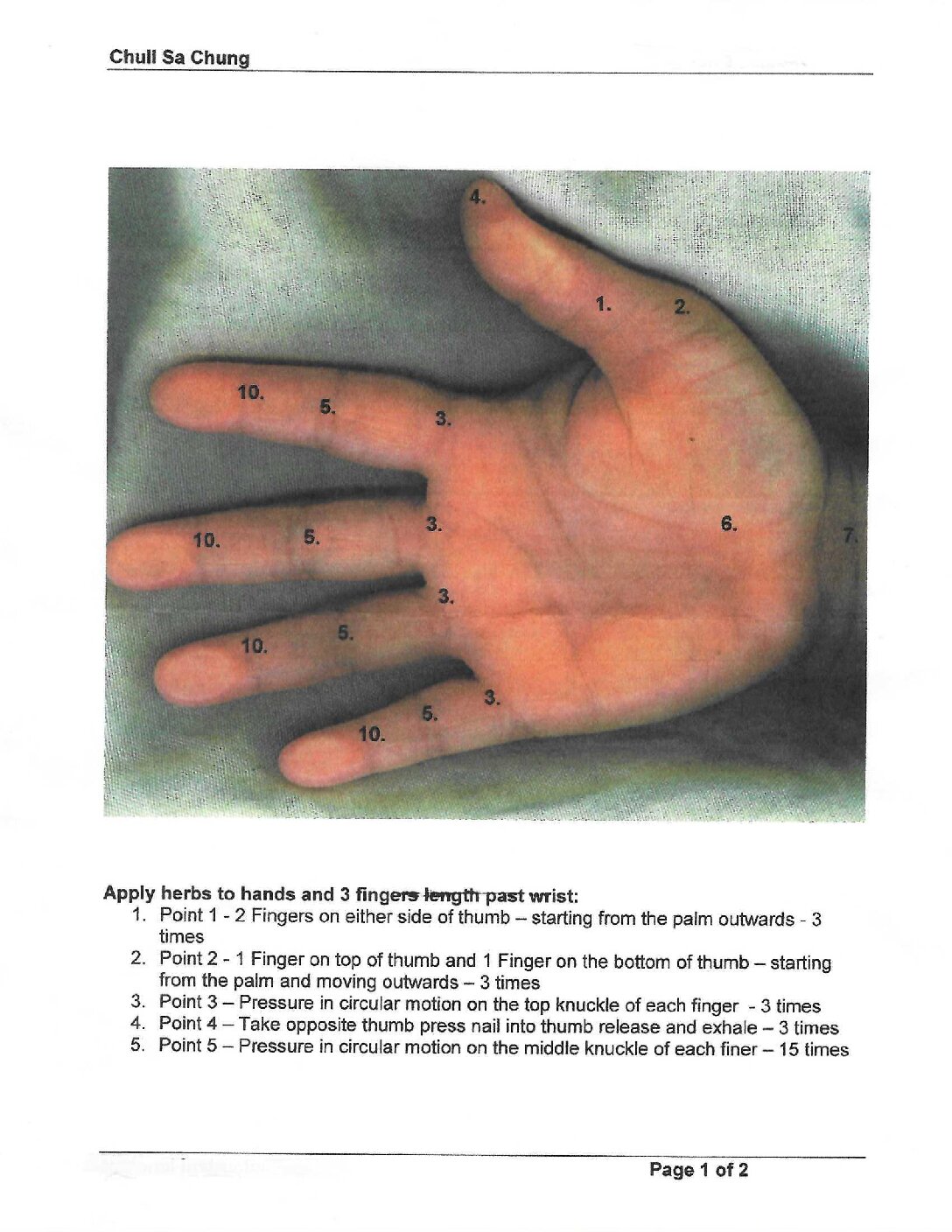 Iron Palm Training - 1 of 2