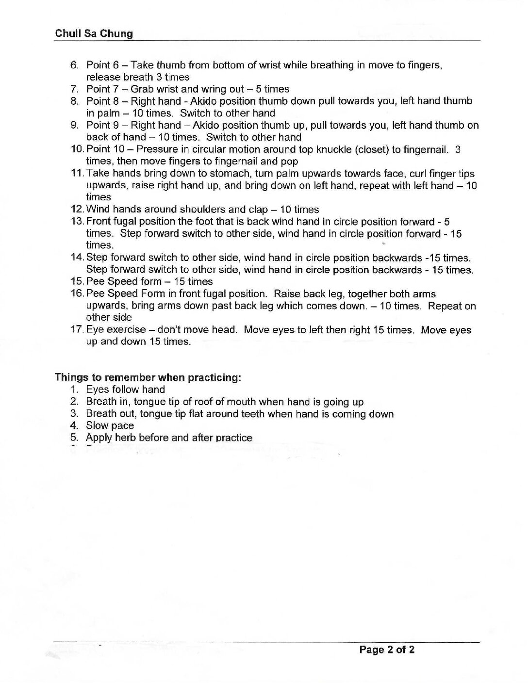 Iron Palm Training - 2 of 2
